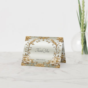 Tarjeta de agradecimiento a las Flores Blancas Orn