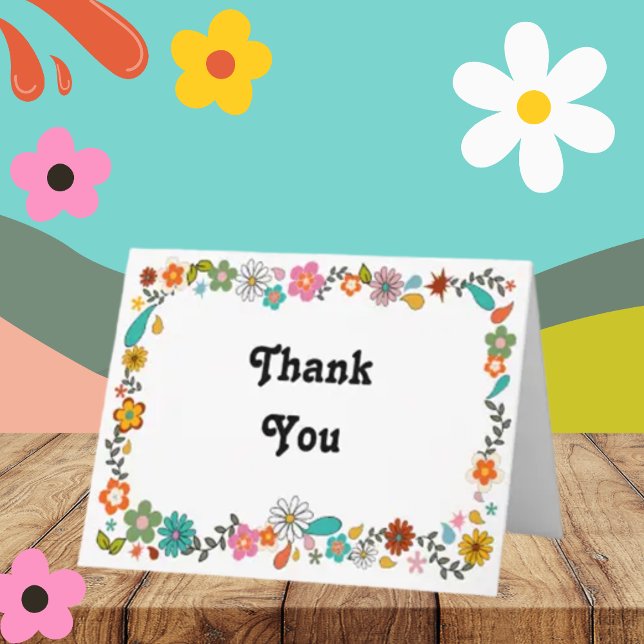 Tarjeta de agradecimiento a las flores botánicas i (Subido por el creador)