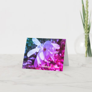 Tarjeta de agradecimiento a las Flores de Magnolia