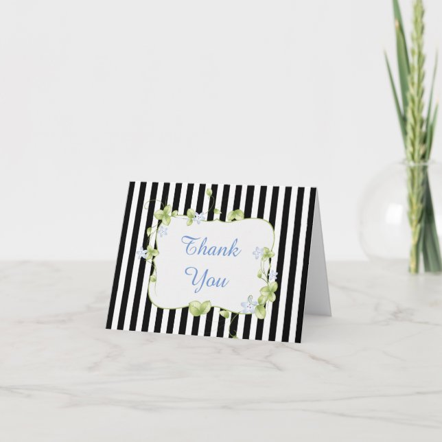 Tarjeta de agradecimiento a las franjas de moda y  (Anverso)