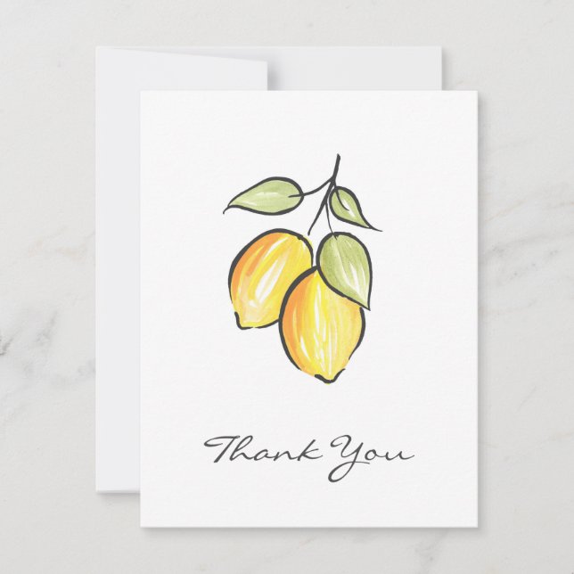 Tarjeta de agradecimiento a las Lemones de tinta y (Anverso)