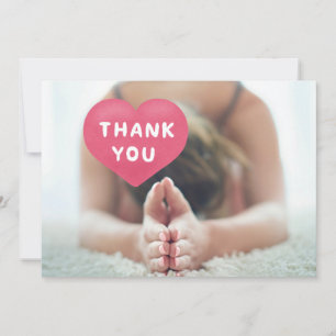 Tarjeta de agradecimiento a las mujeres de yoga