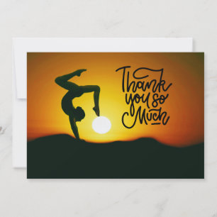 Tarjeta de agradecimiento a las mujeres de yoga en