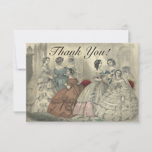 Tarjeta de agradecimiento a las novias y novias de (Anverso)