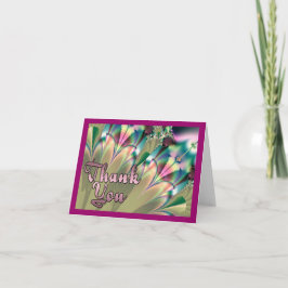 Tarjeta de agradecimiento a las palmas tropicales