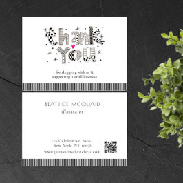 Tarjeta de agradecimiento a las pequeñas empresas 