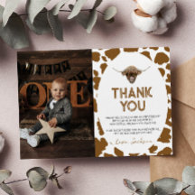 Tarjeta de agradecimiento a las vacas residenciale