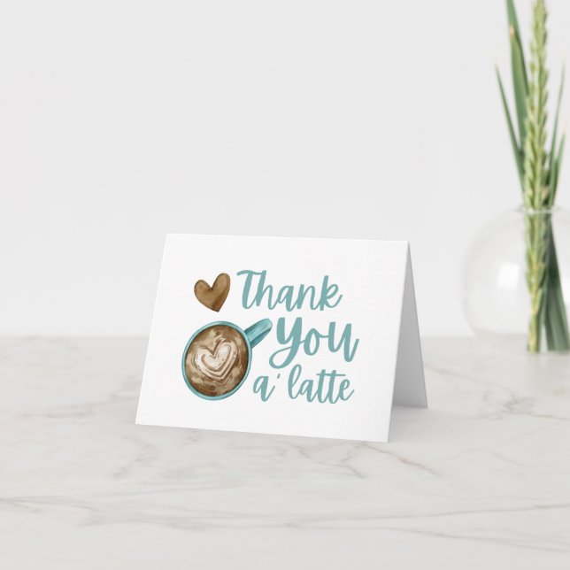 Tarjeta de agradecimiento A' Latte (Anverso)
