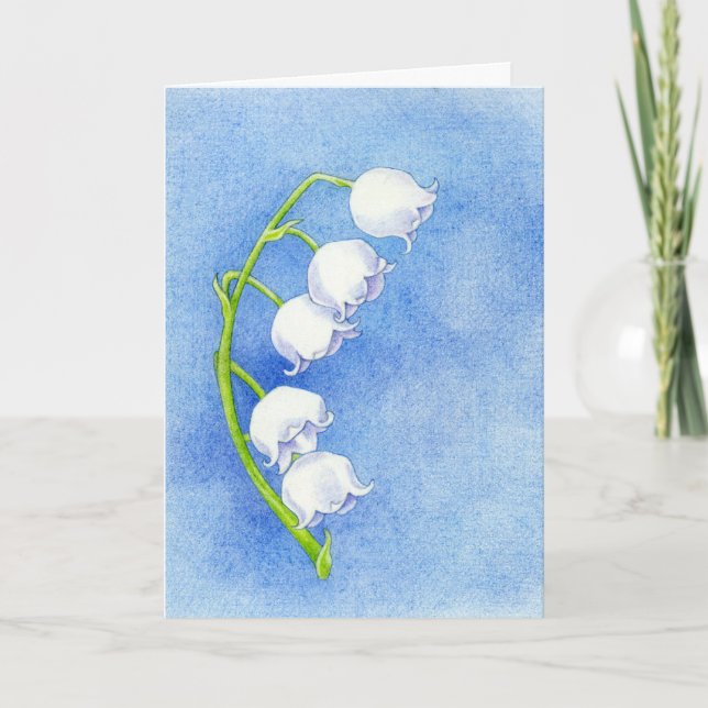 Tarjeta de agradecimiento a Lily of the Valley (Anverso)
