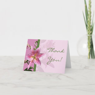 Tarjeta de agradecimiento a Lily Rosa