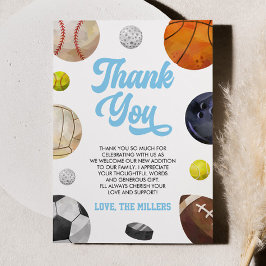 Tarjeta De Agradecimiento A Little Allstar Is On The Way! Sports Baby Shower