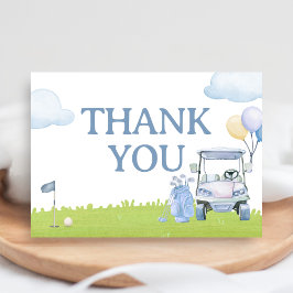 Tarjeta De Agradecimiento A Little Putter Golf Baby Shower