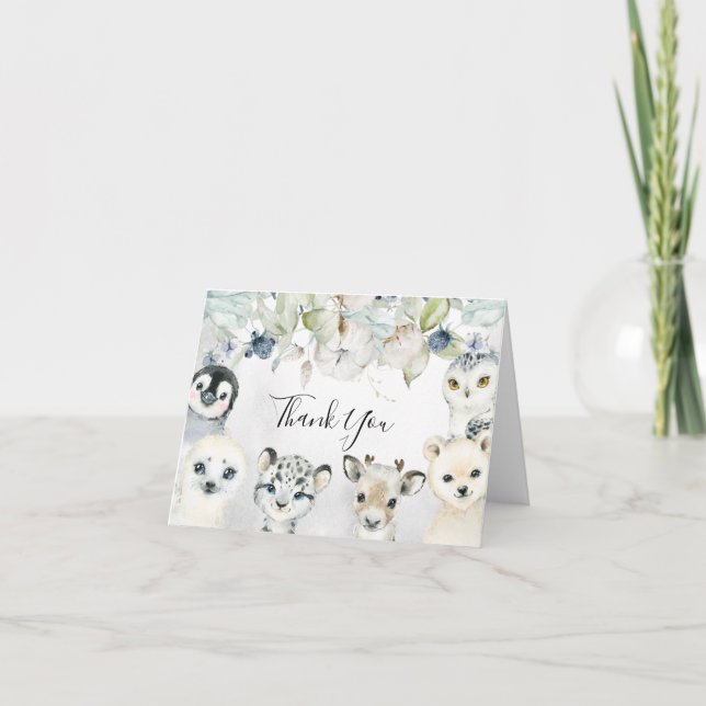 Tarjeta de agradecimiento a los animales de invier (Anverso)