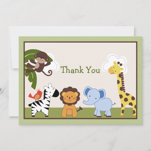 Tarjeta de agradecimiento a los animales de la jun (Anverso)