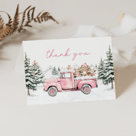 Tarjeta de agradecimiento a los animales de Winter