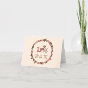 Tarjeta de agradecimiento a los animales rústicos
