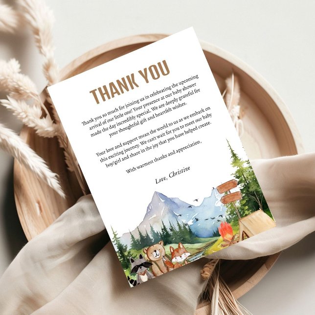 Tarjeta de agradecimiento a los animales rústicos  (Subido por el creador)