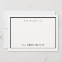 Tarjeta de agradecimiento a los artistas de person