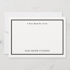 Tarjeta de agradecimiento a los artistas de person