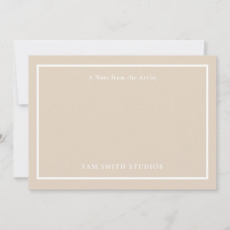 Tarjeta de agradecimiento a los artistas de person