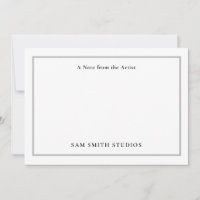 Tarjeta de agradecimiento a los artistas de person