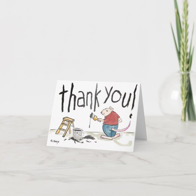 Tarjeta de agradecimiento a los artistas del ratón (Anverso)