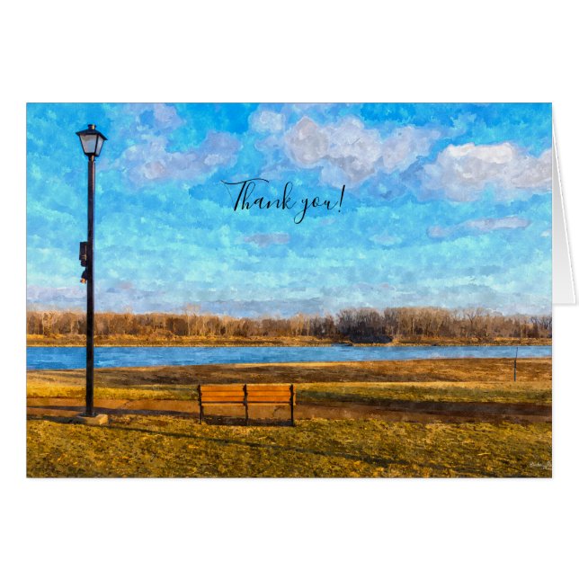 Tarjeta de agradecimiento a los bancos del río Mis (Anverso (Horizontal))