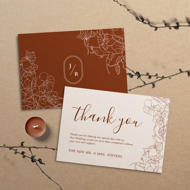 Tarjeta de agradecimiento a los Bodas de Boho Terr (Subido por el creador)