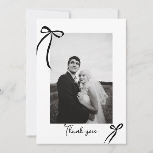 Tarjeta de agradecimiento a los Bodas de Bow moder