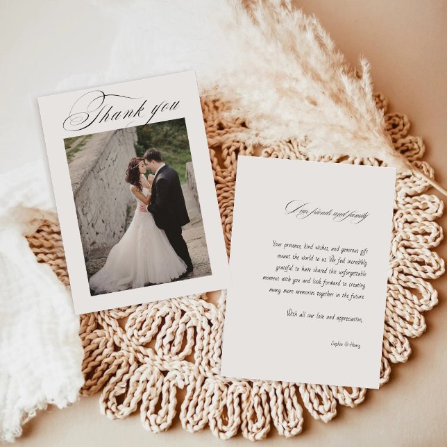 Tarjeta de agradecimiento a los Bodas de caligrafí (Subido por el creador)