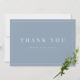 Tarjeta de agradecimiento a los Bodas de Dusty Blu