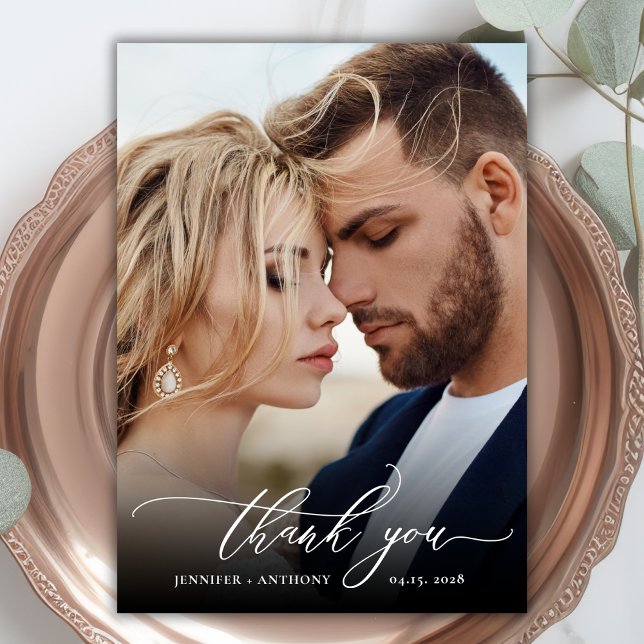 Tarjeta de agradecimiento a los Bodas de fotos del (Subido por el creador)