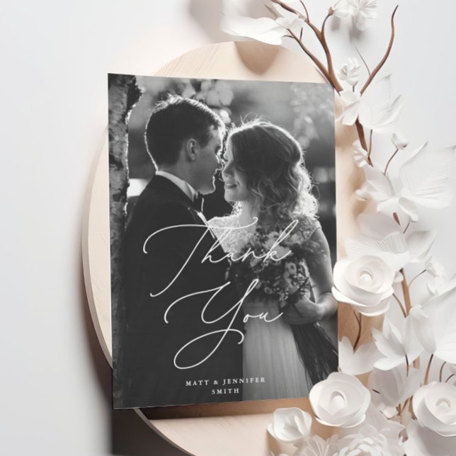 Tarjeta de agradecimiento a los Bodas de guiones d (Subido por el creador)