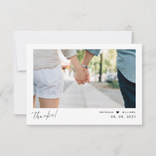 Tarjeta de agradecimiento a los Bodas de guiones m