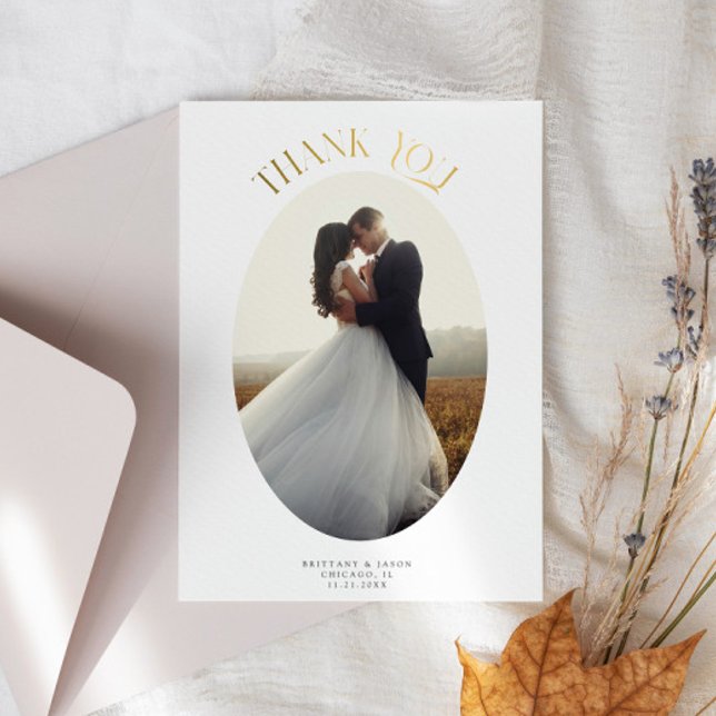 Tarjeta de agradecimiento a los Bodas de marco ova (Subido por el creador)