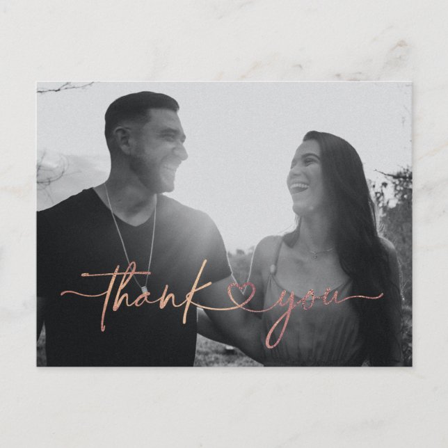 Tarjeta de agradecimiento a los Bodas del corazón  (Anverso)