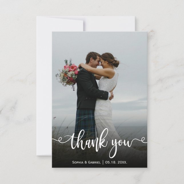 Tarjeta de agradecimiento a los Bodas fletados a m (Anverso)