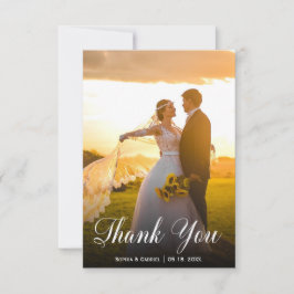 Tarjeta de agradecimiento a los Bodas fletados a m