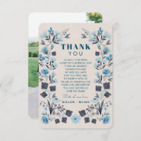 Tarjeta de agradecimiento a los Bodas populares mo