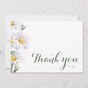 Tarjeta de agradecimiento a los Bodas Rustic White