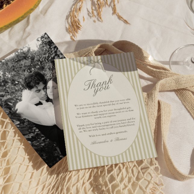 Tarjeta de agradecimiento a los Bodas verdes de la (Subido por el creador)