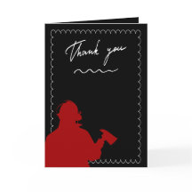 Tarjeta de agradecimiento a los bomberos