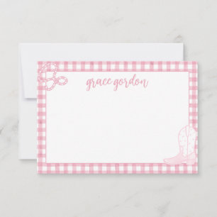 Tarjeta de agradecimiento a los Chicas de arranque