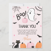 Tarjeta de agradecimiento a los chicas de Pink Boo