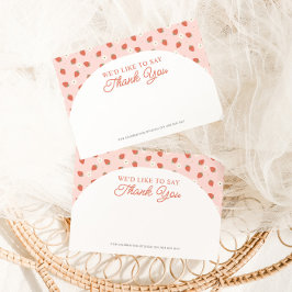 Tarjeta de agradecimiento a los Chicas del primer 