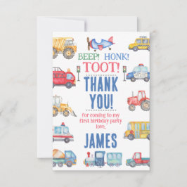 Tarjeta de agradecimiento a los chicos modernos de