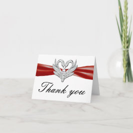 Tarjeta de agradecimiento a los Cisnes Plateados d