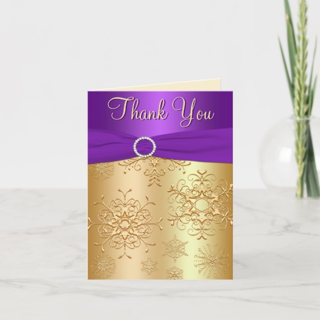 Tarjeta de agradecimiento a los copos de nieve mor (Anverso)