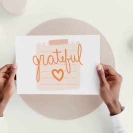 Tarjeta de agradecimiento a los cristianos del cor