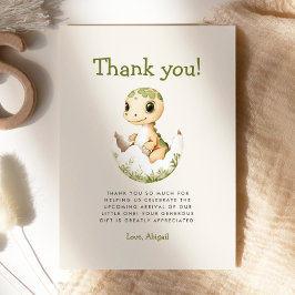 Tarjeta de agradecimiento a los dinosaurios de Cut